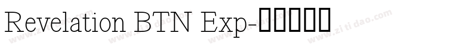 Revelation BTN Exp字体转换